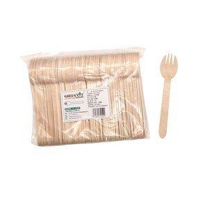 Wooden Fork Spoon Supplier - OEM 160mm Environmentally Friendly Degradable