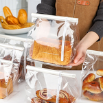 Kraft Paper Bag Factory - OEM 450g Recyclable Toast Bread Self-Sealing Bag