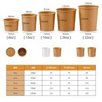 Biodegradable Soup Bowl Supplier - OEM Food Grade Kraft Lid Rice Noodle Bowl