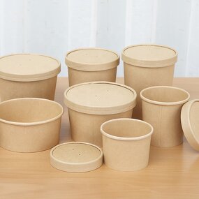 Double Wall Soup Bowls Manufacturer - OEM Wholesale Heatable Kraft Paper Bowl