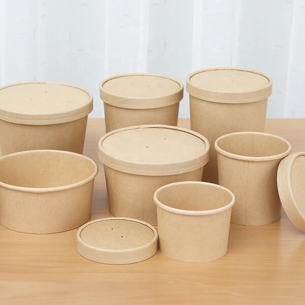 Double Wall Soup Bowls Manufacturer - OEM Wholesale Heatable Kraft Paper Bowl