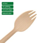 Wooden Fork Spoon Supplier - OEM 160mm Environmentally Friendly Degradable