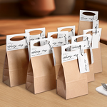 Food-Grade Kraft Paper Bag Manufacturer - OEM Handmade Alkaline Water Card Head