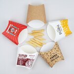 Cone French Fries Box Factory - OEM New Design Take Away Baking Popcorn Box