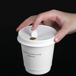 Paper Cup Lids Factory - OEM 90mm Disposable Leak-proof Non Spill Limon