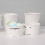 Ice Cream Paper Cups Factory - OEM Custom Printed 4-24oz Dessert Bowl with Lid