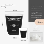 Double Wall Paper Cups Manufacturer - OEM All Black Craft Eco-Friendly Compostable