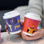 Coffee Cup Sleeve Supplier - OEM Valentine's Day Creative Single Wall Kraft