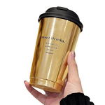 Gold Craft Paper Cups Factory - OEM Custom Double Wall Recyclable Gold Stamping