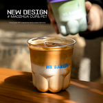 Insulated PET Plastic Cup Manufacturer - OEM Single Wall Transparent Cat Paw Lid