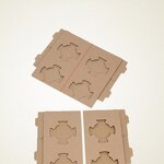 Corrugated Cup Holders Manufacturer - OEM Disposable Biodegradable Four Double