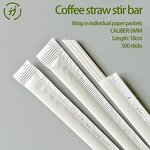 Coffee Straw Supplier - OEM Hot Selling Pointed White Three Hole Disposable