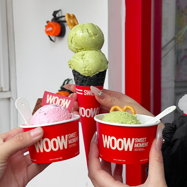 Ice Cream Paper Bowls Supplier - OEM Trendy Single Wall Kraft Takeaway Cups