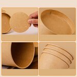 Biodegradable Soup Bowl Supplier - OEM Food Grade Kraft Lid Rice Noodle Bowl