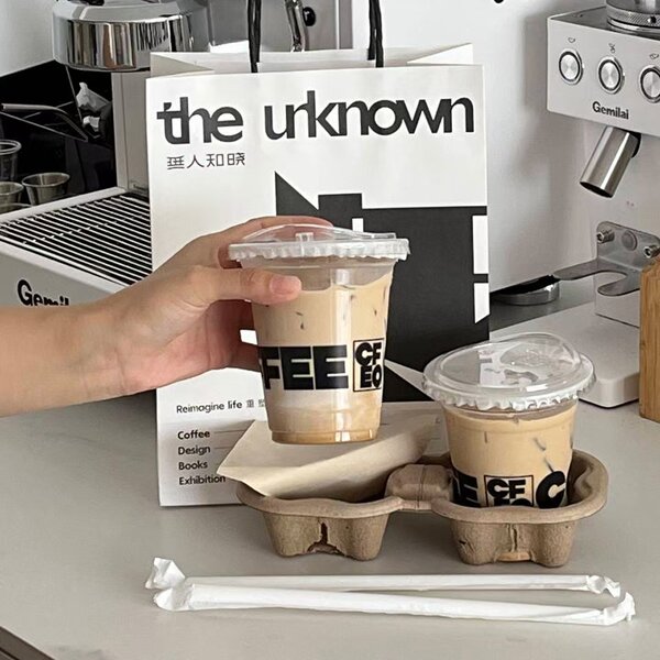 Clear Plastic Cup Manufacturer - OEM Custom Printed Single Wall Cup Lid 12-24oz