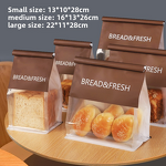 White Cardboard Bag Supplier - OEM 450g Kraft Paper Self-Sealing Food Packaging