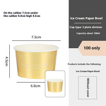 Gold Paper Cups Factory - OEM New Disposable 3oz Eye-catching Gold Foil
