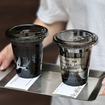 Black Coffee Cup Supplier - OEM Wholesale 16oz PET Internet Celebrity Design