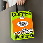 Double Cup Packaging Bag Factory - OEM Custom Printed Logo Non-Woven Beverage