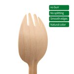 Wooden Fork Spoon Supplier - OEM 160mm Environmentally Friendly Degradable
