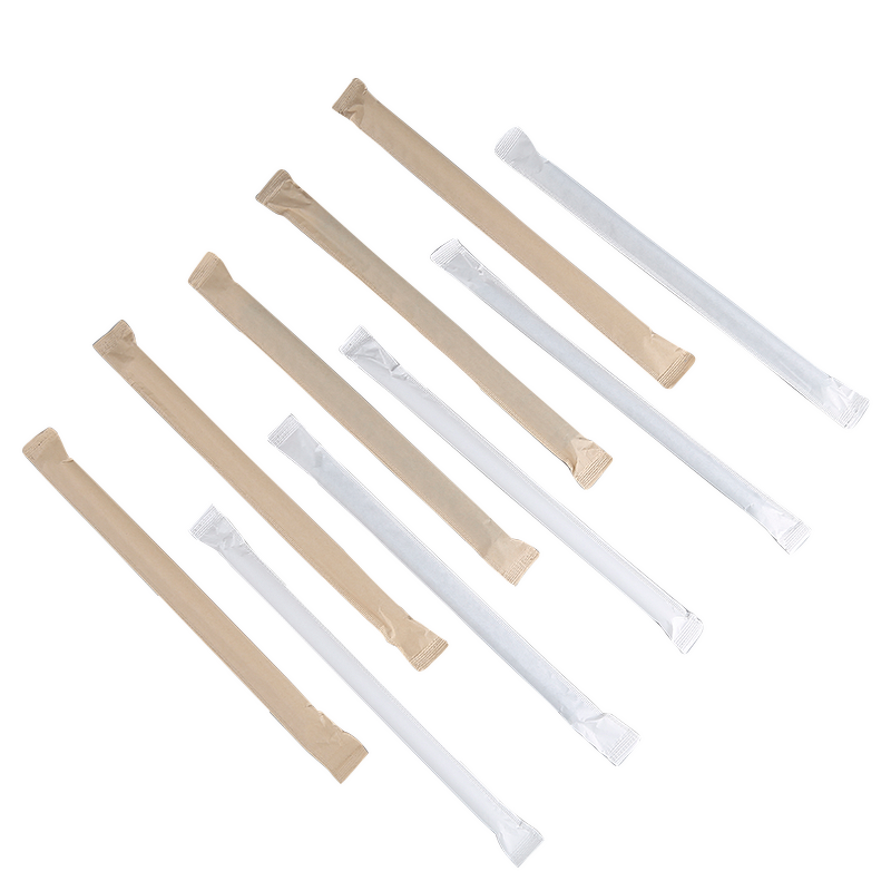 Disposable Straw Factory - OEM Customizable Individual Packaging Black Thai