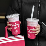 Transparent INS Plastic Cup Factory - OEM 90mm Integrated Sleeve Cold Drinks