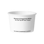 Ice Cream Paper Cups Factory - OEM Custom Printed 4-24oz Dessert Bowl with Lid