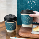 Kraft Craft Cups Manufacturer - OEM Trendy Disposable Lids Takeaway Packing