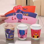 Coffee Cup Sleeve Supplier - OEM Valentine's Day Creative Single Wall Kraft