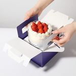 Plastic Cake Box Supplier - OEM Portable Disposable 4-Inch Square Recyclable