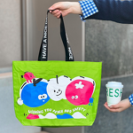 Woven Paper Cups Handbag Supplier - OEM Eye-catching Snakeskin Logo Double Wall