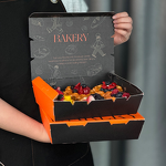 Egg Tart Packaging Box Factory - OEM High Quality 6-Piece Paperboard Takeaway