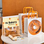Bakery Paper Bags Supplier - OEM Commercial Handheld Kraft Screen Printed Custom