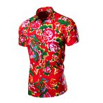 Men's Shirt Manufacturer - OEM Fashion Casual Large Flower Short