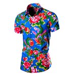 Men's Shirt Manufacturer - OEM Fashion Casual Large Flower Short