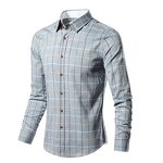 Men's Shirt Manufacturer - OEM Autumn Casual Plaid Long Sleeve