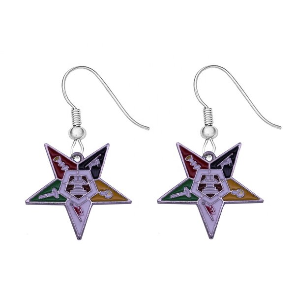 Greek Earrings Factory - OEM New Arrival Sorority Mason Pendant