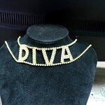 Letter Necklace Manufacturer - OEM New Arrival Crystal DIVA