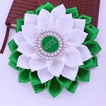 Lady Corsage Pin Manufacturer - OEM Stylish Green White Iota Phi