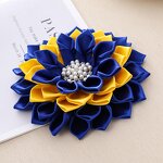 Corsage Pin Factory - OEM Royal Blue Gold Sigma Gamma Rho