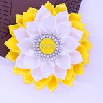 Corsage Voting Pin Factory - OEM Fashionable Gold White OGC