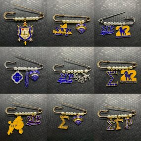 Sorority Brooch Manufacturer - OEM 2025 New Dainty Sigma Gamma Rho