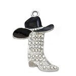 Western Earrings Factory - OEM Silver Plated Cowboy Hat Boot