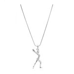 Gymnastics Necklace Factory - OEM Custom Bling Crystal Figure
