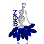 Sorority Brooch Manufacturer - OEM Wholesale Crystal Greek Design