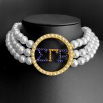 Layered Necklace Factory - OEM Gold Plated Sigma Gamma Rho Choker