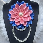 Corsage Pin Factory - OEM Handcrafted Purple Red DST Symbol