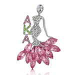 Sorority Brooch Manufacturer - OEM Wholesale Crystal Greek Design