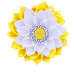 Corsage Voting Pin Factory - OEM Fashionable Gold White OGC