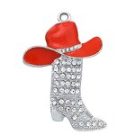 Western Earrings Factory - OEM Silver Plated Cowboy Hat Boot
